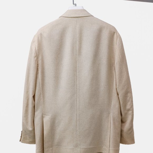 Brunello Cucinelli Men's Woven Cashmere Blazer - Picture 2 of 13